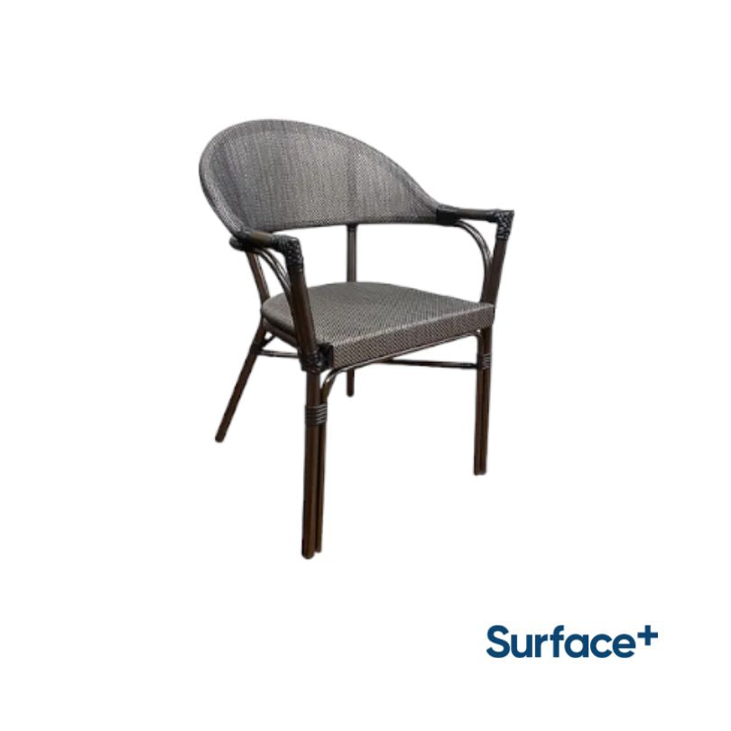 MALOU Metal Arm Chair with Textilene Seat and Backrest